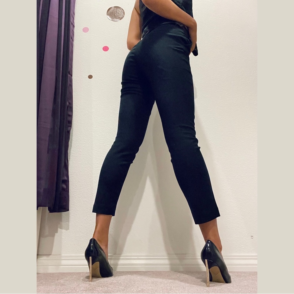 H&M Ankle-Length Black Dress Pants, Size 2 - Picture 2 of 8